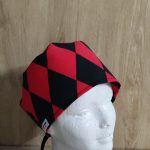 GORRO QUIRÚRGICO ARLEQUÍN ROJO