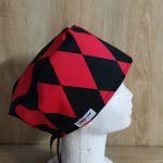 GORRO QUIRÚRGICO ARLEQUÍN ROJO