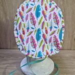 Gorro plumas multicolor