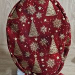 Gorro quirúrgico navideño árboles dorados