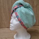 Toalla Turbante Azul amapolas Edición Limitada