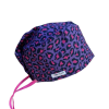 Gorro quirúrgico Animal Print de algodón 100% para veterinarios y profesionales sanitarios, transpirable, cómodo y ajustable.