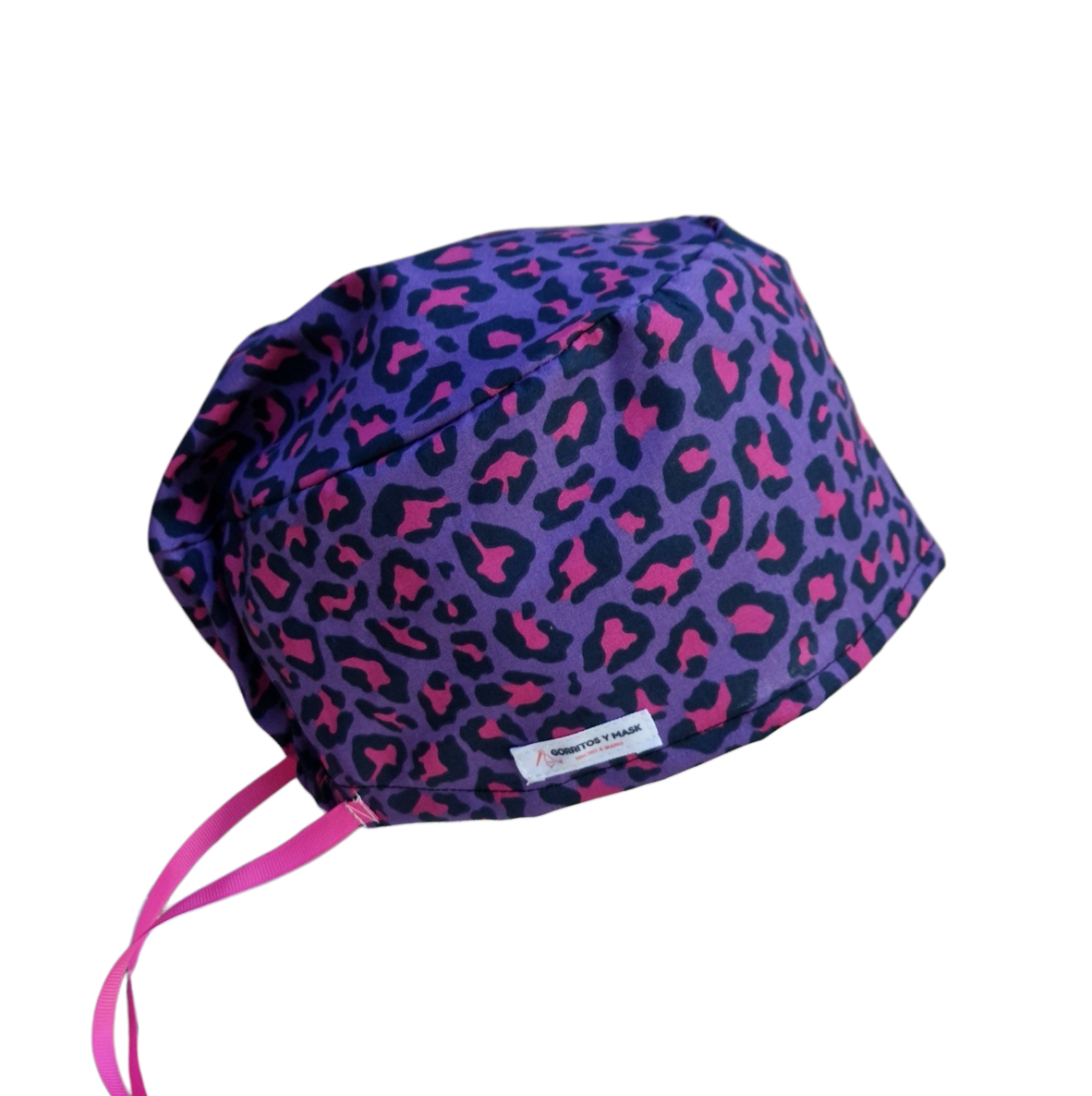 Gorro Quirúrgico Animal Print Morado y Rosa