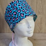 Gorro Quirúrgico Animal Print Azul y Rosa