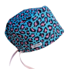 Gorro quirúrgico Animal Print de algodón 100% para veterinarios y profesionales sanitarios, transpirable, cómodo y ajustable.