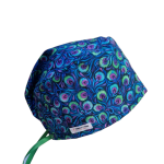 Gorro Quirúrgico Plumas Pavo Real Premium Algodón 100%