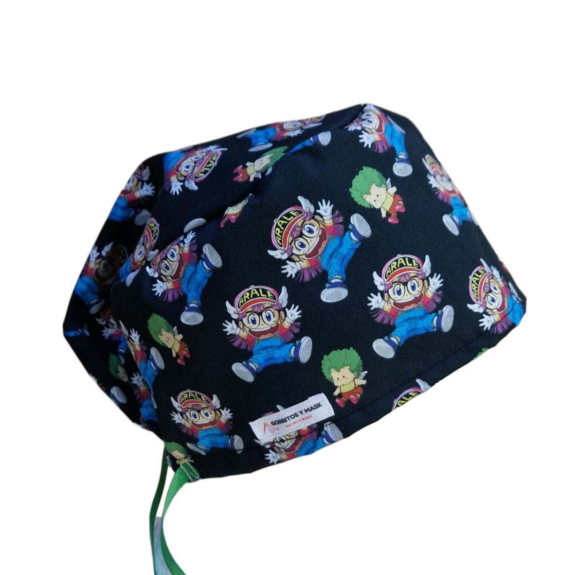 Gorro quirúrgico Arale fondo negro