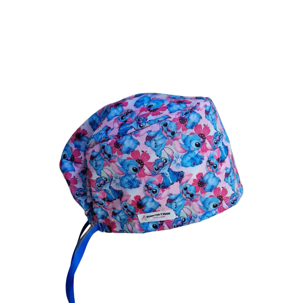 Gorro quirúrgico Stitch y Bella de poliéster