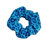 Scrunchie Animal Print Azul Hecho a Mano Irresistible