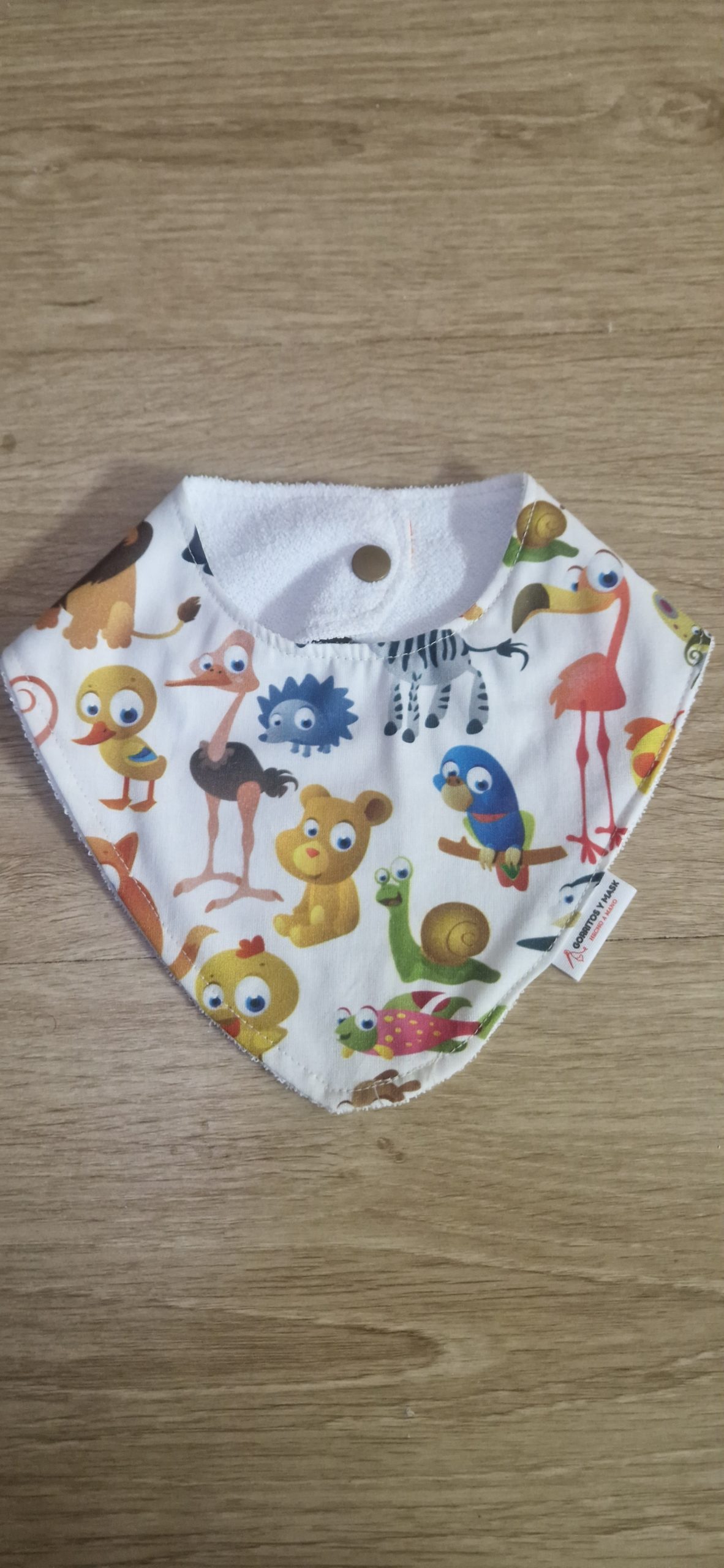 Babero Bandana Animales hecho a mano