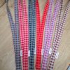 Lanyards Vichy artesanales hechos a mano con mosquetón de calidad, disponibles en seis colores.