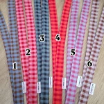Lanyard Vichy hecho a mano con mosquetón