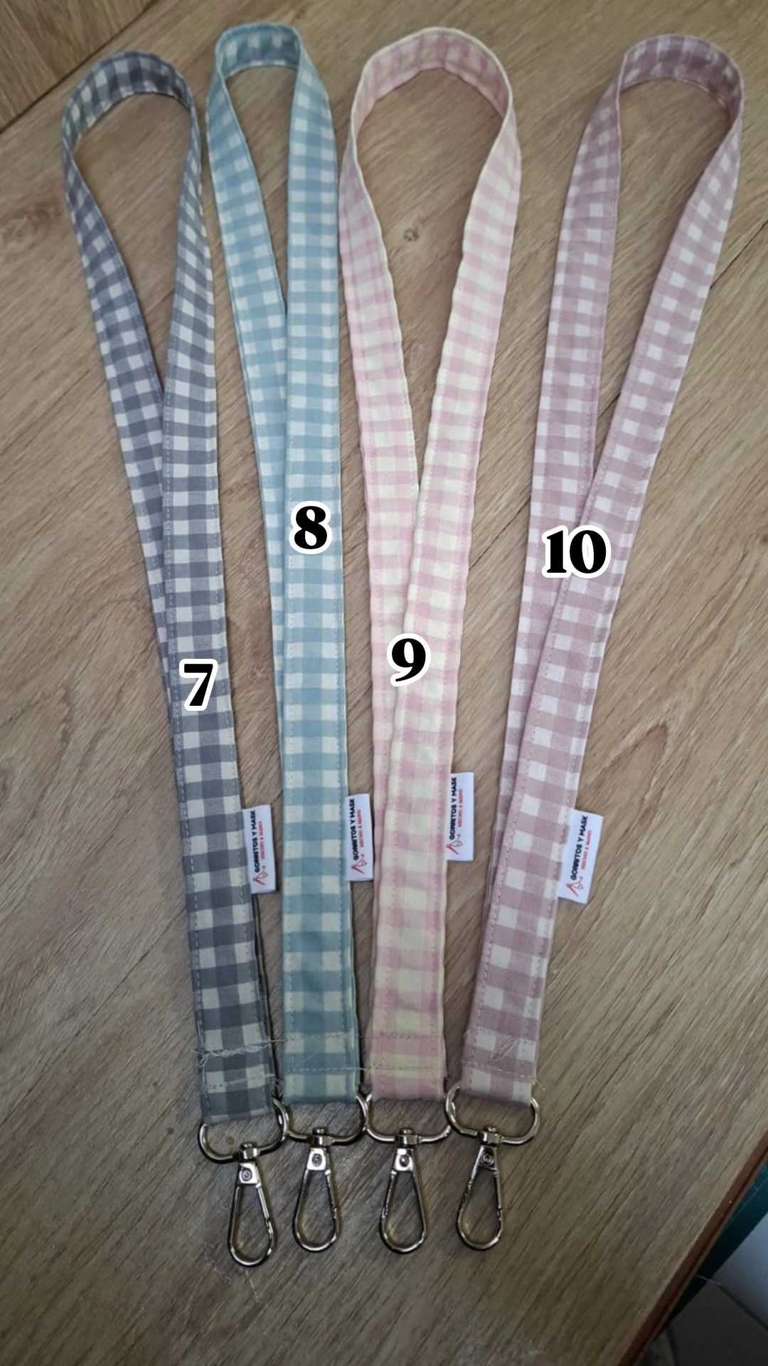 Lanyards Vichy – Tonos Pastel