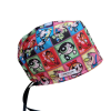 Gorro quirúrgico de Las Supernenas PPG de poliéster fino, modelo femenino y masculino unisex
